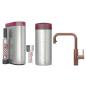 Preview: Quooker Flex Square | Reservoirs COMBI+ | CUBE & Filter | Kupfer Rosé | sofort-Kochend-Wasserhahn